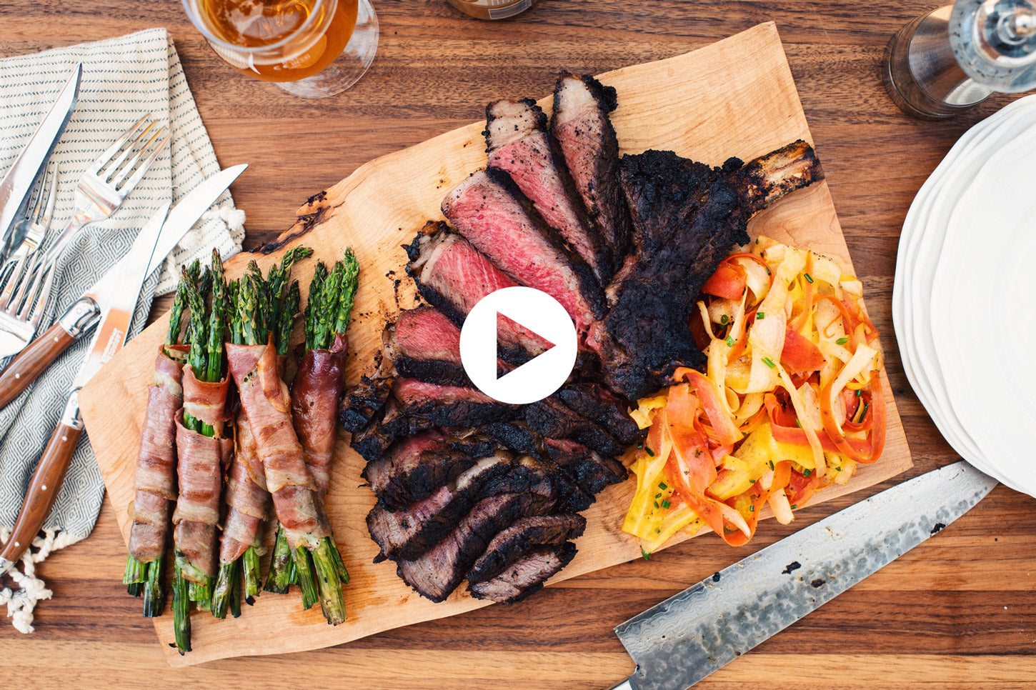 Cowboy Beef Ribeye with Coffee and Chipotle Dry Rub (VIDEO)