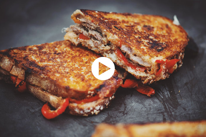 Korean Grilled Sandwich with Beef and Cheese (VIDEO)