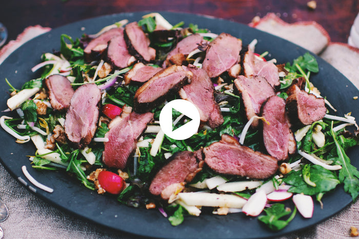 Cider and Maple Magret Duck Breast Salad (VIDEO)